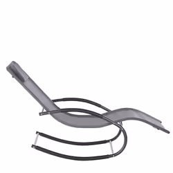 Rocking Sun Lounger CARANO II Metal Grey - Additional view 4