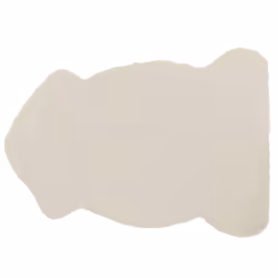 Faux Fur Rabbit Rug Beige UNDARA