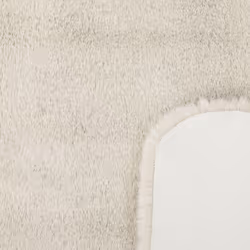 Faux Fur Rabbit Rug Beige UNDARA