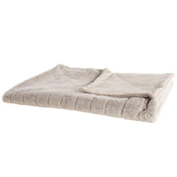 Blanket 180 x 220 cm Beige LABYAR