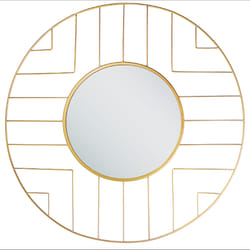 Wall Mirror HESDIN 60 cm 60 cm Metal Gold
