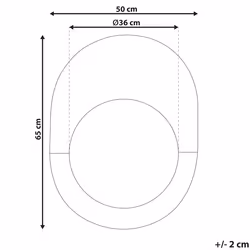 Wall Mirror RETY 50 cm 65 cm Stone Rose Gold