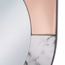 Wall Mirror RETY 50 cm 65 cm Stone Rose Gold - Additional view 4