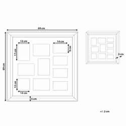 Frame for 10 Photos DALABA Silver