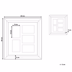 Frame for 5 Photos DALABA Silver