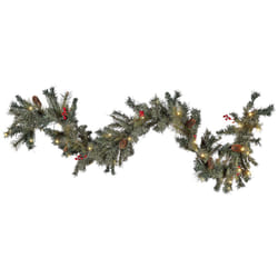 Pre-Lit Christmas Garland 180 cm Green TENALA