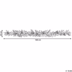Pre-Lit Christmas Garland 180 cm Green TENALA