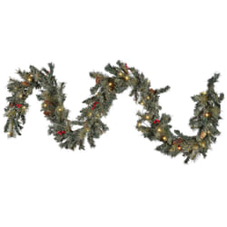 Pre-Lit Christmas Garland 270 cm Green TENALA