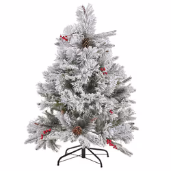 Snowy Christmas Tree 120 cm White MASALA