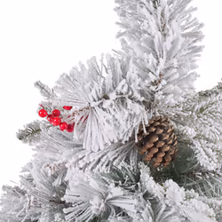 Snowy Christmas Tree 120 cm White MASALA