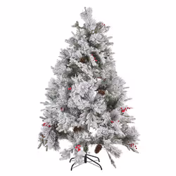 Snowy Christmas Tree 180 cm White MASALA