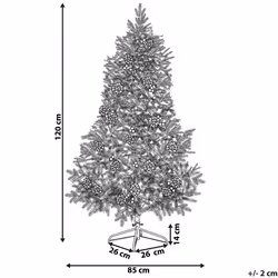 Frosted Christmas Tree Pre-Lit 120 cm Green PALOMAR