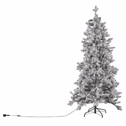 Snowy Christmas Tree Pre-Lit 180 cm White TATLOW