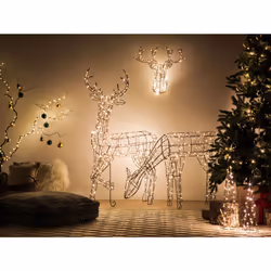 Outdoor LED Decoration Reindeer 70 cm Black NARUSKA