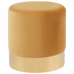 Velvet Pouffe Yellow SOPHIA