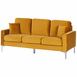 Sofa GAVLE Velvet Mustard 3 Seater