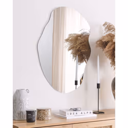 Wall Mirror FALAISE 50 cm 70 cm Silver