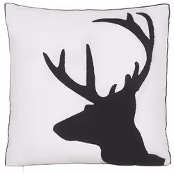 Set of 2 Decorative Cushions SHADRACK Cotton 45 x 45 cm White Christmas Pattern