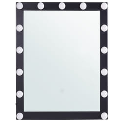 LED Bathroom Mirror ODENAS 50 cm 60 cm Black
