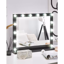 Dressing Table Mirror LED BEAUVOIR Black