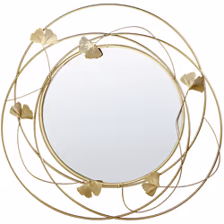 Wall Mirror ANGLET 47 cm 45 cm Metal Gold
