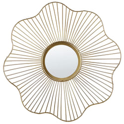 Wall Mirror SENS 40 cm 40 cm Metal Gold