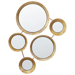 Wall Mirror WATTRELOS 36 cm 55 cm Metal Gold