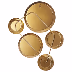 Wall Mirror WATTRELOS 36 cm 55 cm Metal Gold