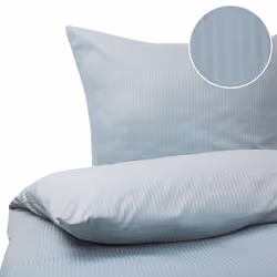 Duvet Cover Set AVONDALE Sateen Cotton 200 x 220 cm Grey