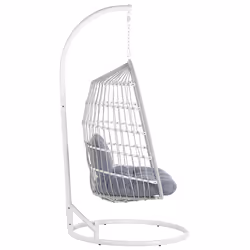 Hanging Chair with Stand ALLERA Metal White - Additional view 4