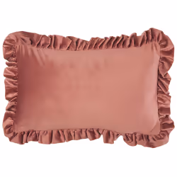 Set of 2 Decorative Cushions KALANCHOE Velvet 30 x 50 cm Pink Solid