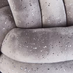 Velvet Knot Cushion with Glitter 30 x 30 cm Grey MALNI