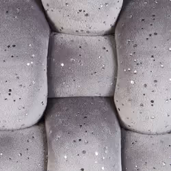Velvet Knot Cushion with Glitter 30 x 30 cm Grey SIRALI