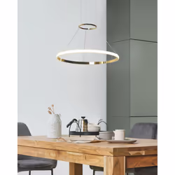 Metal LED Pendant Lamp Gold TANO