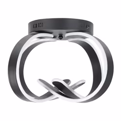 LED Ceiling Lamp NURA Metal Black - Additional view 4