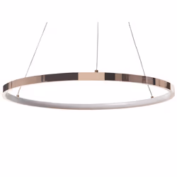 Metal LED Pendant Lamp ø 50 cm Rose Gold JORDAN