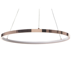 Metal LED Pendant Lamp Ã¸ 50 cm Rose Gold JORDAN