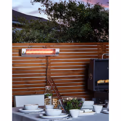 Wall Mounted Infrared Patio Heater BROMO 2000 W Silver