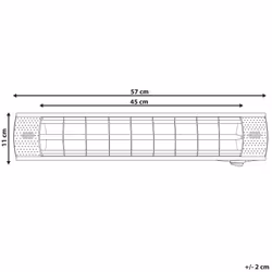 Wall Mounted Infrared Patio Heater BROMO 2000 W Silver