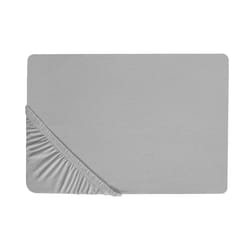 Fitted Sheet HOFUF Cotton 90 x 200 cm Light Grey