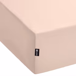 Fitted Sheet HOFUF Cotton 90 x 200 cm Beige