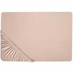 Fitted Sheet HOFUF Cotton 200 x 200 cm Beige