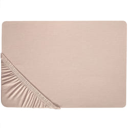 Fitted Sheet HOFUF Cotton 200 x 200 cm Beige