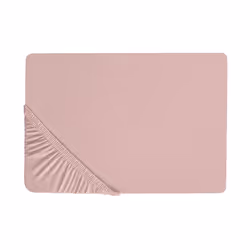 Fitted Sheet HOFUF Cotton 90 x 200 cm Pink