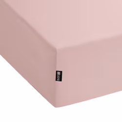 Fitted Sheet HOFUF Cotton 90 x 200 cm Pink