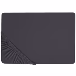 Fitted Sheet HOFUF Cotton 180 x 200 cm Black