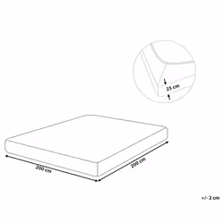 Fitted Sheet HOFUF Cotton 200 x 200 cm Black