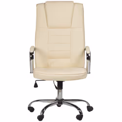 Massage Chair with Heating GRANDEUR Faux Leather Beige - Additional view 4