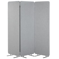 Acoustic 3 Panel Room Divider STANDI Light Grey 184 cm 184 cm