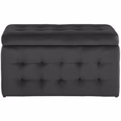 Storage Ottoman MICHIGAN Velvet Black